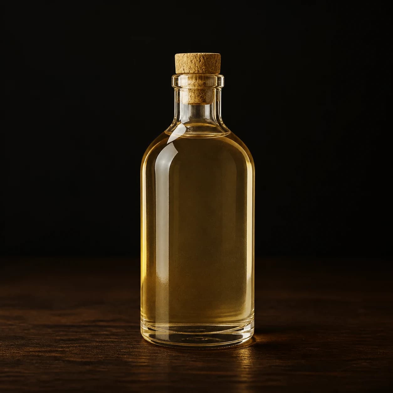 Golden agave nectar in an unbranded bottle