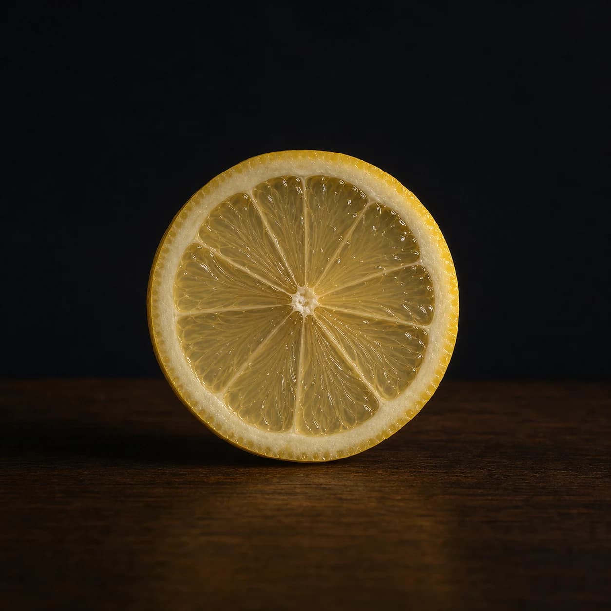 Thin fresh lemon slice