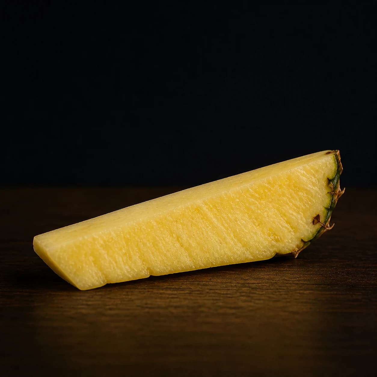 Fresh spear of ripe pineapple