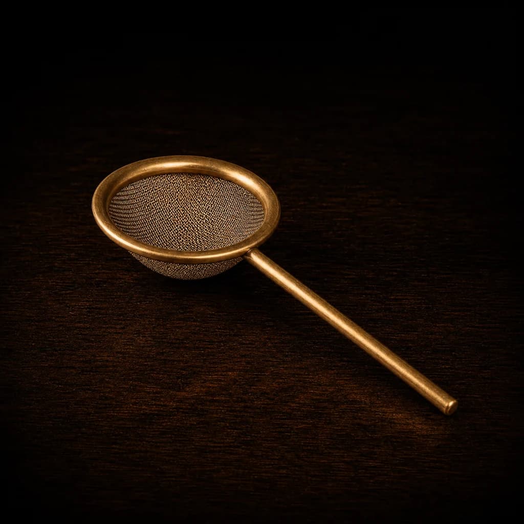 Fine mesh cocktail strainer
