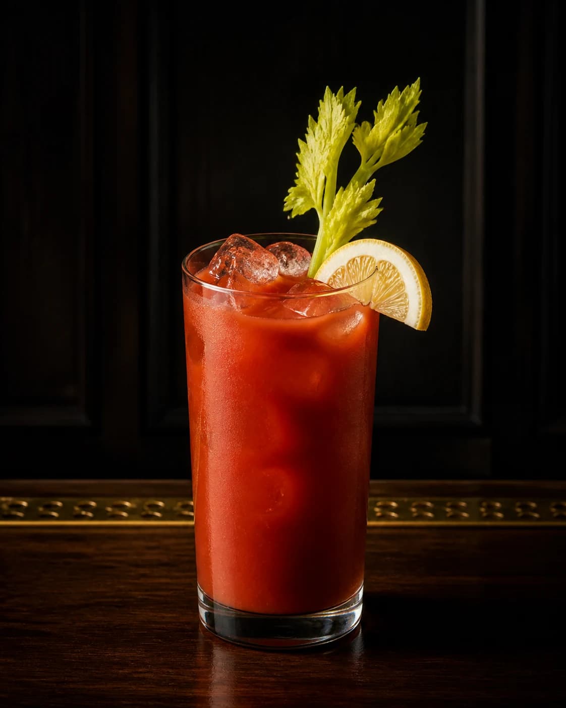 Bloody Mary cocktail in a highball