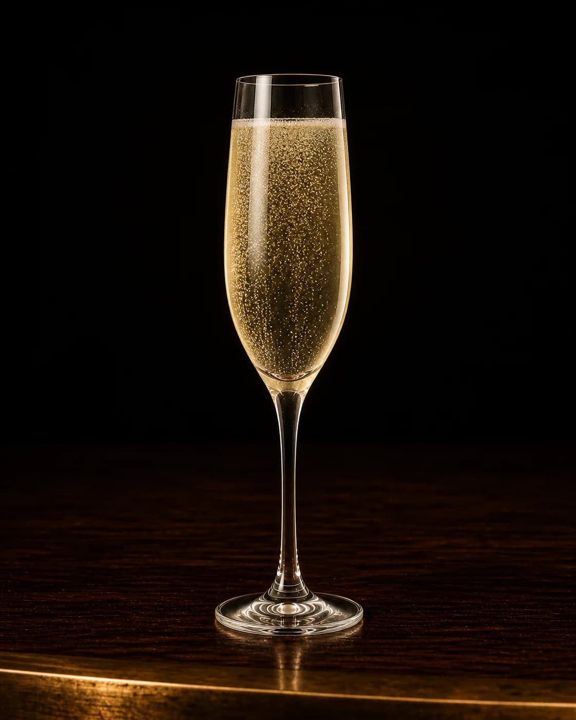 French 75 served in a champagne flute