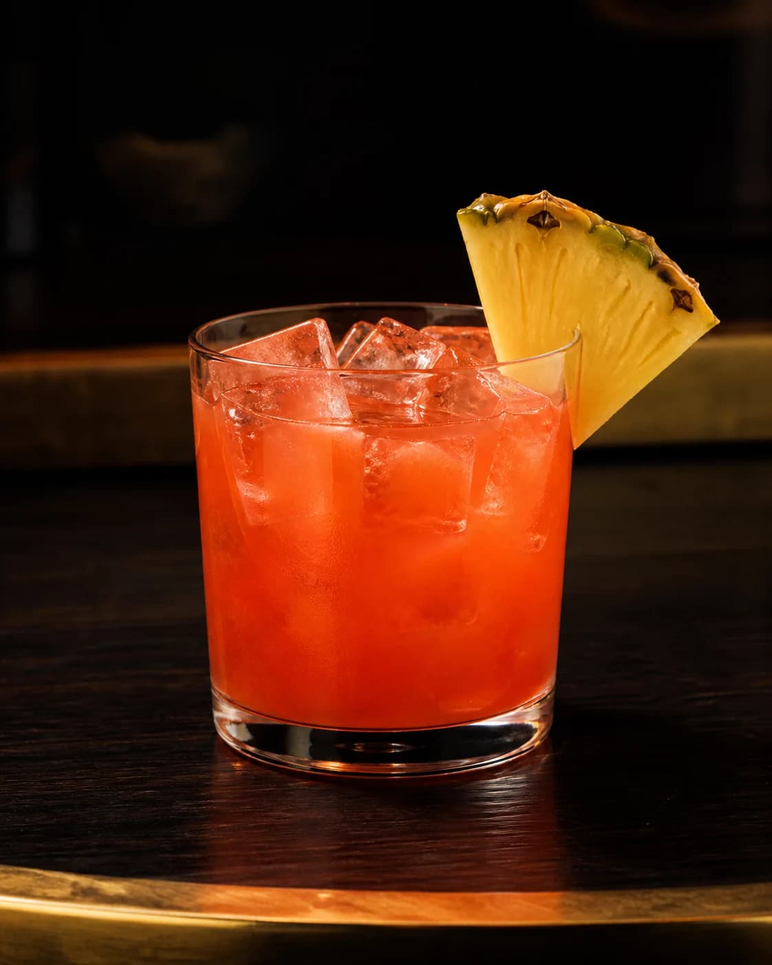 Jungle Bird cocktail in a rocks glass