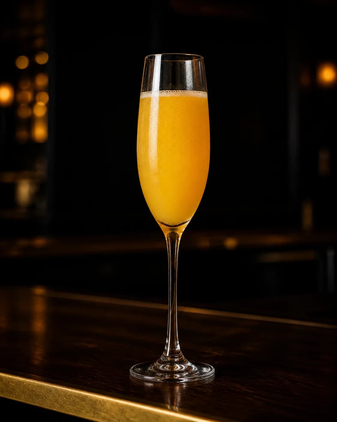 Mimosa cocktail in a champagne flute
