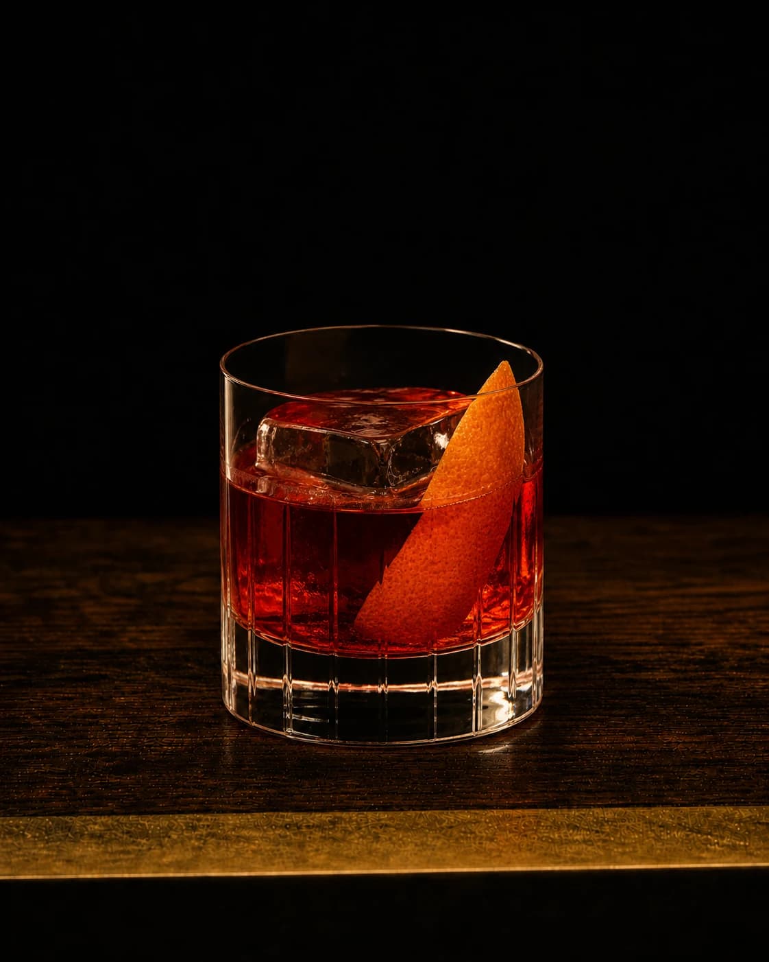 Negroni cocktail in a rocks glass