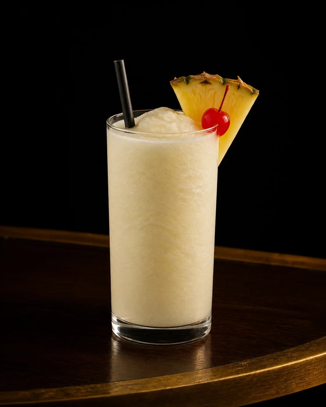 Piña Colada cocktail in a highball