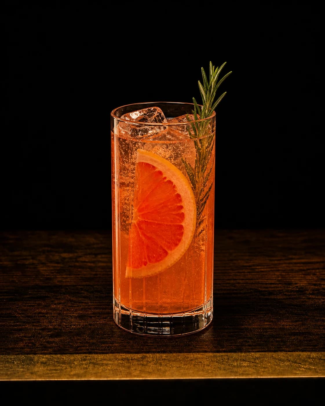 Zero-proof Citrus Highball cocktail in a highball
