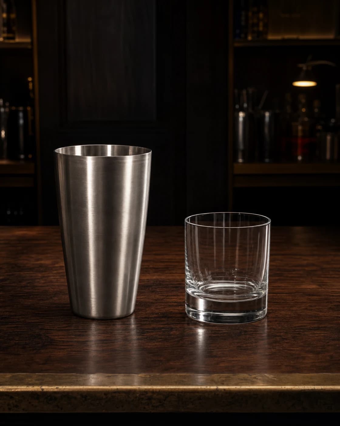 Measure the sour stage with aged brass cocktail jigger