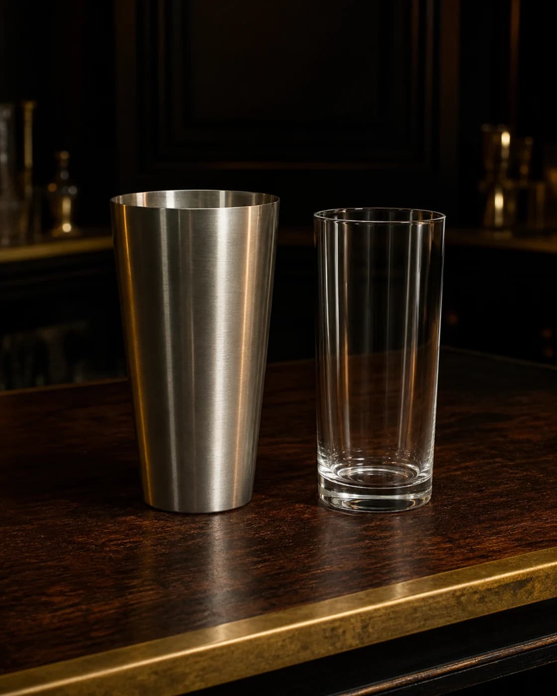 Measure the sour stage with aged brass cocktail jigger