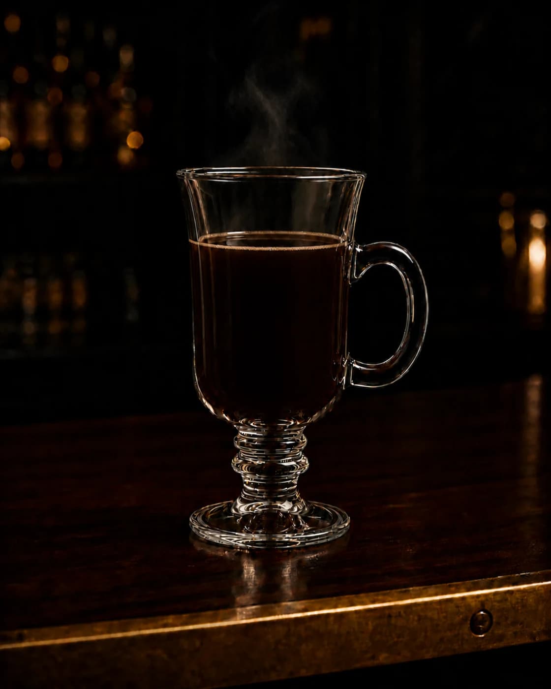 Float the cream stage with small carafe of lightly whipped heavy cream