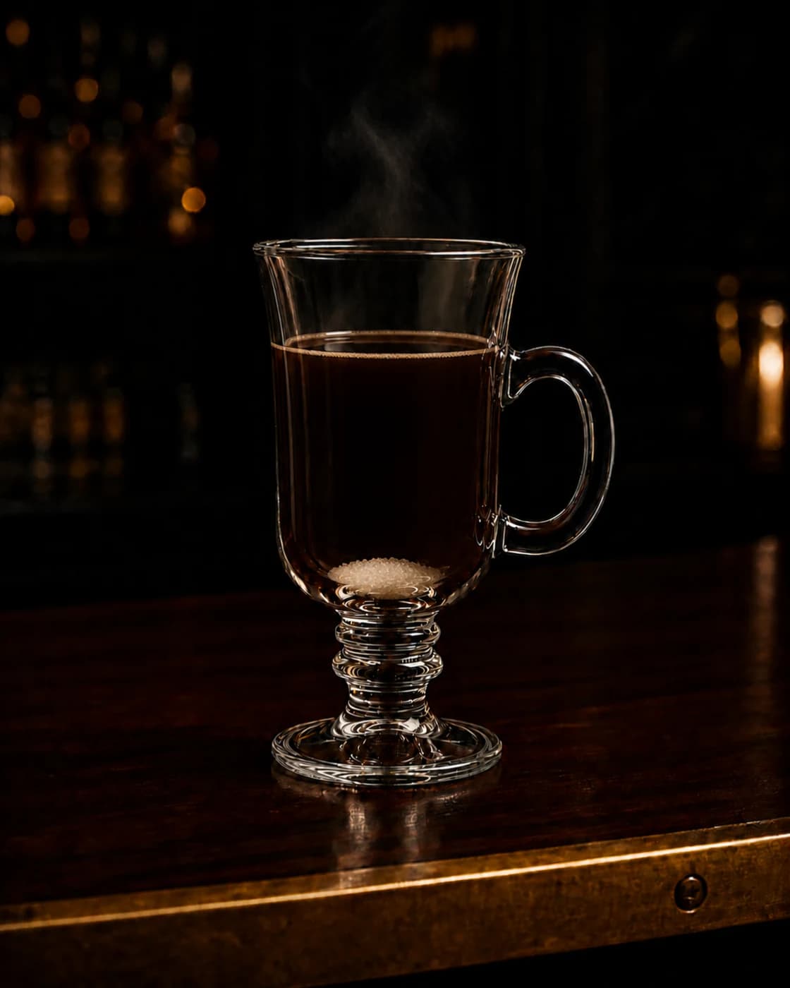 Dissolve the sugar stage with long metal bar spoon
