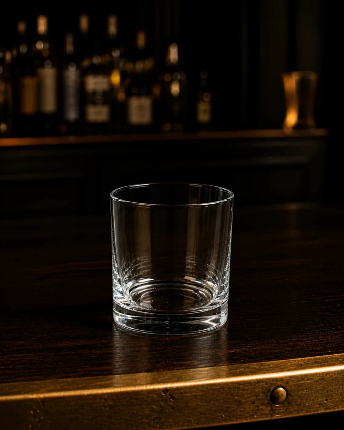 Pour into the glass stage with open cocktail shaker holding the mai tai and its ice