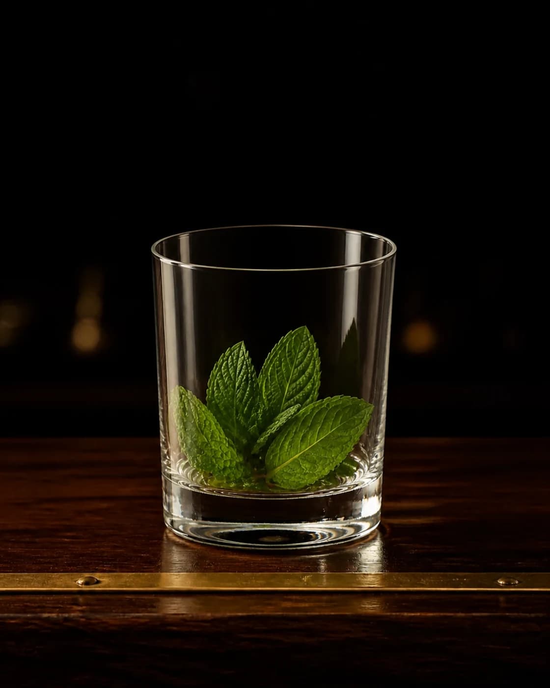 Wake the mint stage with wooden cocktail muddler