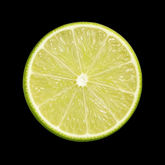 Fresh lime wheel