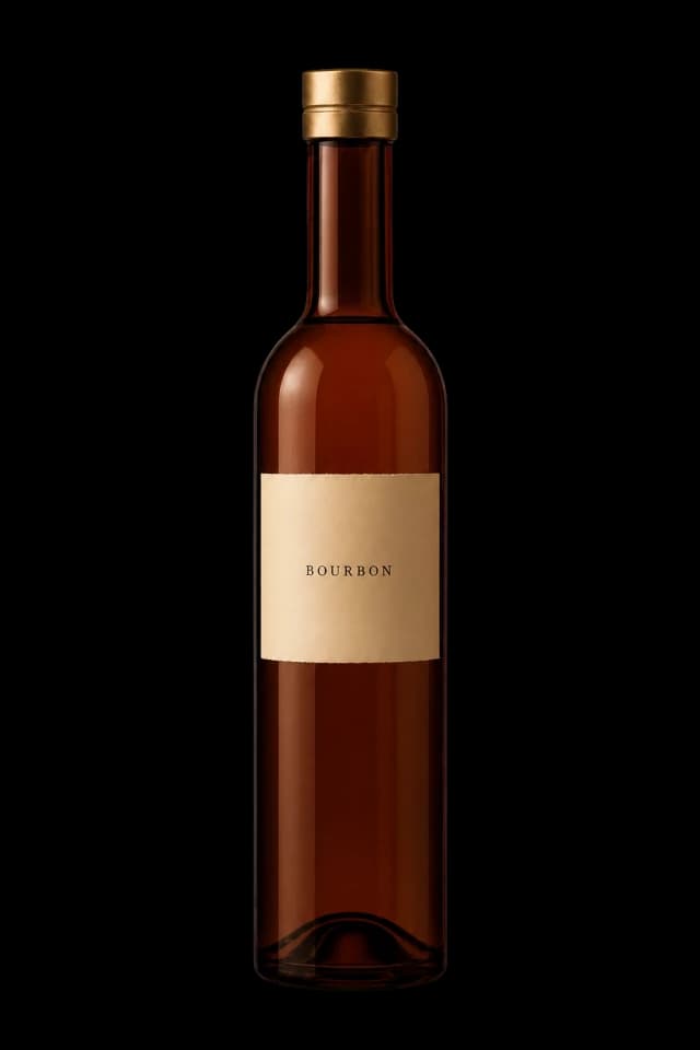 Bottle with a generic Bourbon label