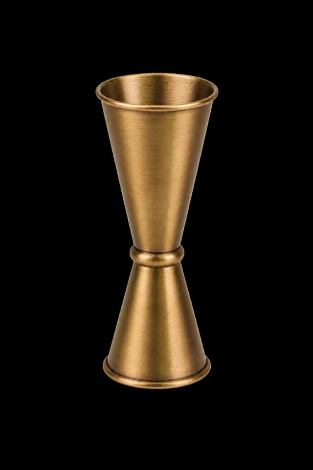 Aged-brass Japanese-style jigger