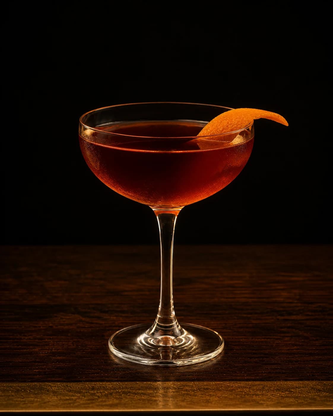 Boulevardier served in a coupe
