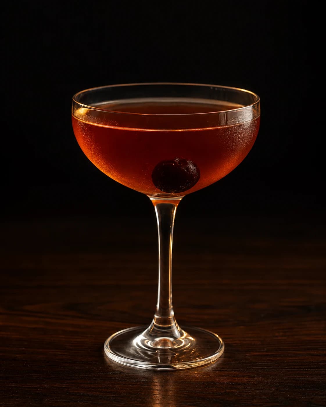 Manhattan served in a coupe