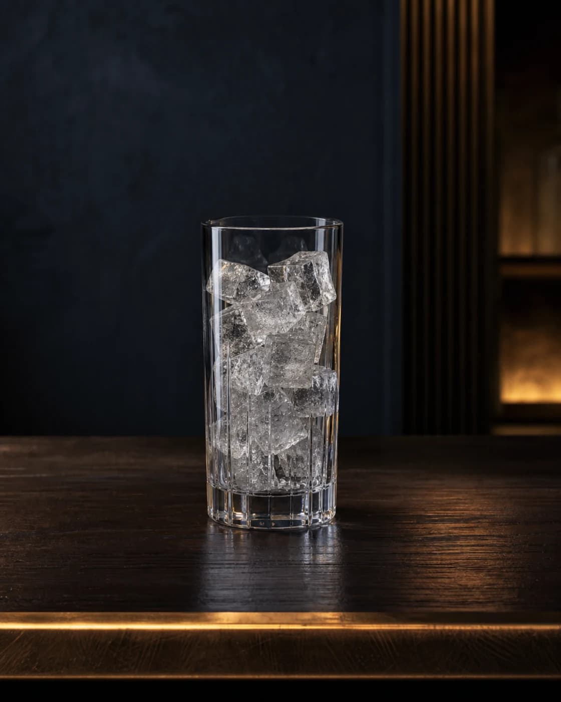 Build the tequila base stage with aged brass cocktail jigger